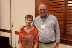 Pat Handley and Doug Johnson during the 2025 Annual Meeting